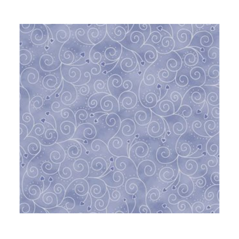 0T stof frosty snowflakes arabesque bleu ciel 4590-614